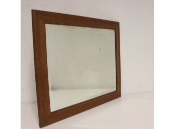 Vintage Framed Beveled Etched Wall Mirror