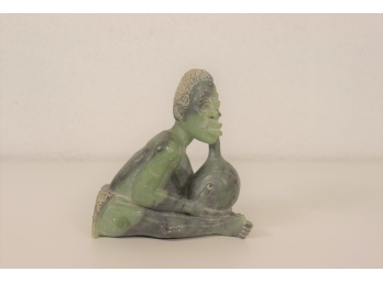 Carved Green Onyx Figure