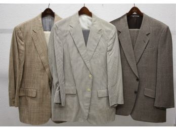 Three Tailored Suits 30W