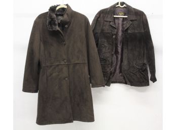 Dana Buchman Coat & Vera Pelle Jacket Size Small & Large