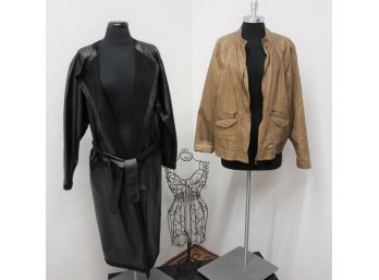Two (2) Leather Jackets Size M