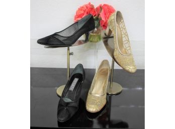 Vintage Bonwit Teller Shoes & Parvati Italian Made Shoes , Size-5.5/ 6B