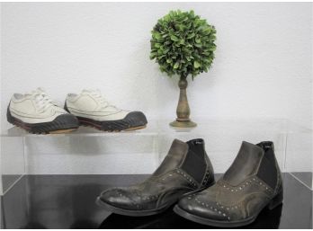 R-amadeus Leather Men's Boot & Pf Flyers Shoes Size 10 & 43