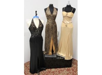 3 Ladies Evening Gowns Size-xs,4