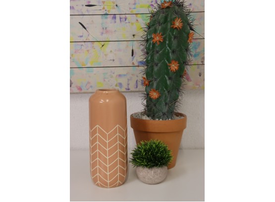 Modern CB2 Range Terracotta  Vase