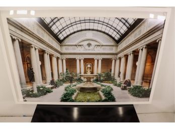 Framed Print Of The Garden Court / The Frick Collection
