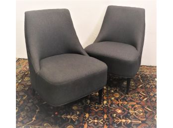 Pair Of Jordan KD Fabric Accent Chairs