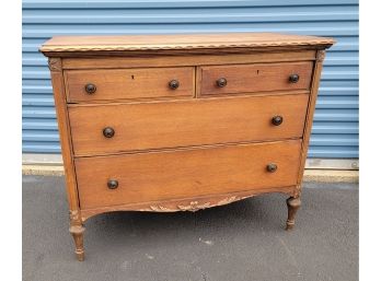 Dutch Colonial Bureau With 2 Long Drawers And 2 Half Drawers