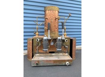 Antique Vintage Italian Espresso/Cappuccino Machine -  Bronze And Copper