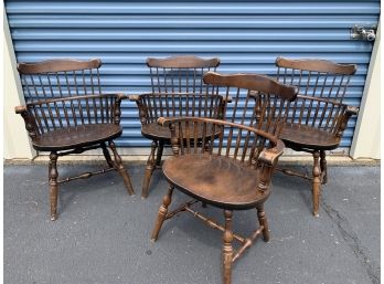 Group Of Four Antique Windsor Dining Chairs