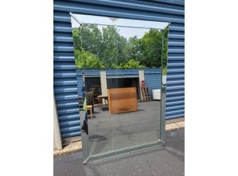 Massive Vintage Mirror - Tall And Wide  And Mirrored Edge Frame
