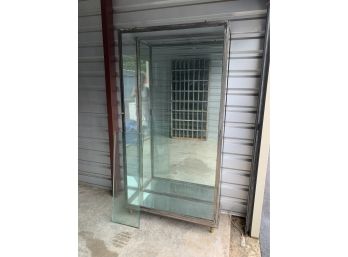Mirror-backed Glass Display Case