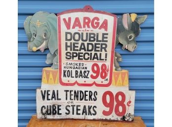 Vinatge Market/Fair Promotional Food Sign