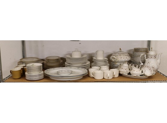 Shelf Lot Of Partial Diner Set - Including Noritake And Mikasa And Others