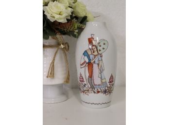 Hungarian Pictoral Fable Vase - Signed On Bottom