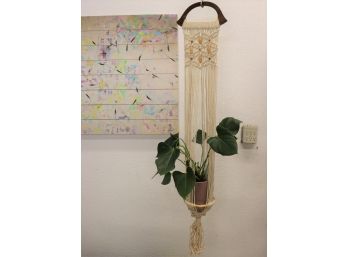 Vintage Macrame Plant Hanger