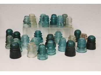 A Score Antique Glass Insulators - Made Is USA Collectibles