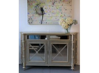 Hollywood Regency Style Mirrored Cabinet