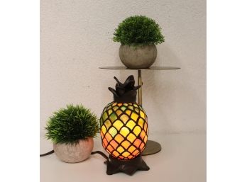 Tiffany Style Pineapple Lamp