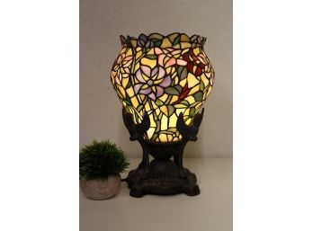 Tiffany Style Four Angel Lamp