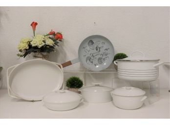 High-end Gourmet Cookware - Lot Of 6 Pieces - Copco/leibowitz, Thomas Flamefest, Royal Worcester