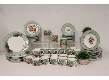 Abundant Quantity Group Lot Of Victoria & Beale L'Amour Translucent Porcelain Chinaware #9040