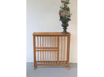 Vintage Narrow Wooden Console Table - Repurposed From Former Industrial/workshop Use