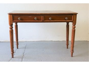 Vintage Wood Work Table/Desk - Top Has Heavily Marred Superb Patina