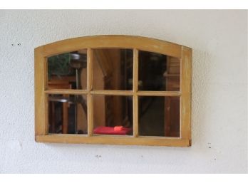 Six-Panel Arched Window Pane Mirror