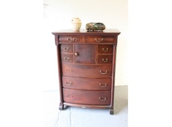 1930s Widdicomb Solid Mahogany Highboy Chest Of Drawers