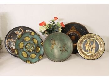 Five Vintage Medal Chargers