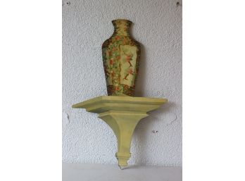 Contemorary Trompe L'Oeil - Painted Vase On Shelf - Signed, Dated 'Bob Christian '87'