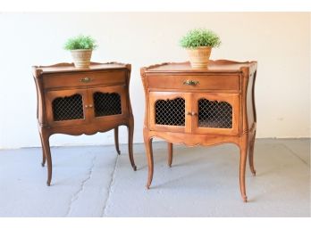 Pair Of Meldan Furniture Co. Side Tables In French Provincial Style