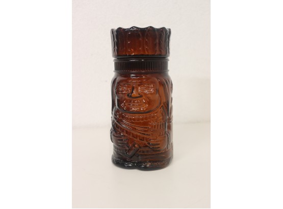 Indian Chief Glass Canister Cigar Humidor
