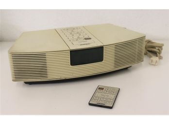 White Bose Radio With Remote