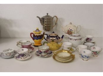 Assorted Lot Of Tea Pots & Cups