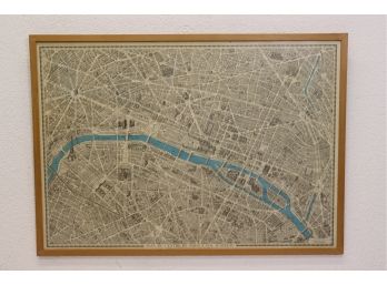 Large Map Of Paris
