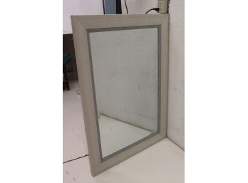 White Wash Frame Mirror
