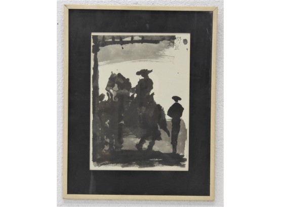 Framed  'picasso -torero Print