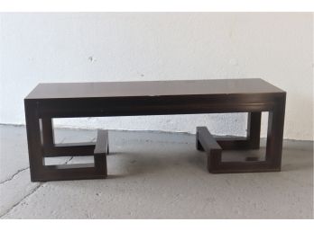 Greek Key Motif Wood Coffee Table