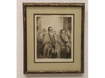 'Prayer' Limited Edition Etching By Samuel Cahan - Signed And Numbered