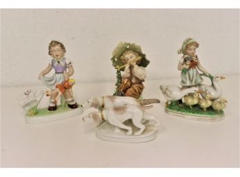 Group Lot Of 4 Porcelain Figures