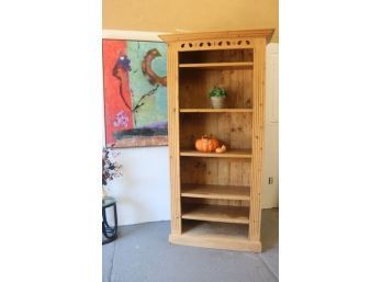 Standing Pine Curio/Bookcase