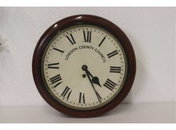 Stockall Marples & Co. 1936 Fusee Movement Clock - London County Council - Working Condition