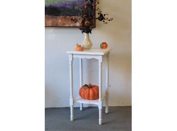 White Painted Plant Stand