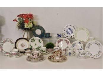 Assorted Lot Of Fine Porcelain Luncheon Set Sets