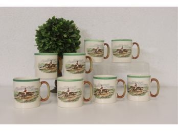 Group Lot Of Spode Ceramic 'Taking The Lead' Mugs