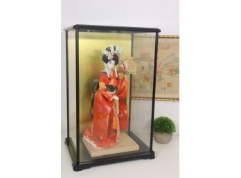 Cased Geisha Doll