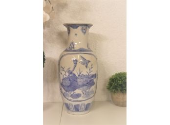 Chinese Porcelain Vase In Blue & White