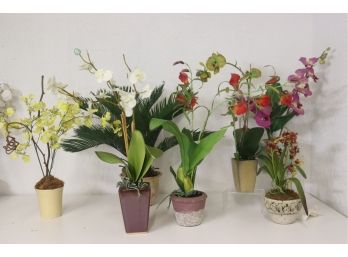Assorted Lot Of Artificial Plants